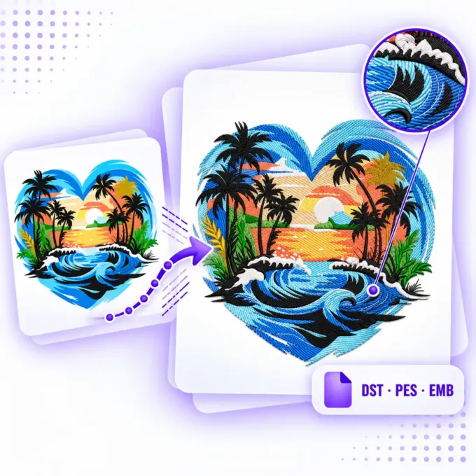 Production ready embroidery digitizing